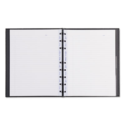 MiracleBind Notebook, 1-Subject, Medium/College Rule, Black Cover, (75) 9.25 x 7.25 Sheets