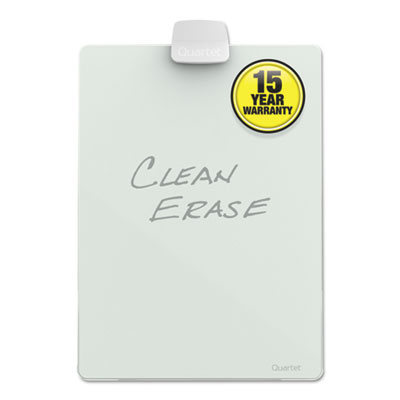 Glass Dry Erase Desktop Easel, 9 x 11, White Surface