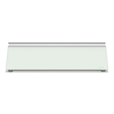 Glass Dry Erase Desktop Computer Pad, 18 x 6, White Surface
