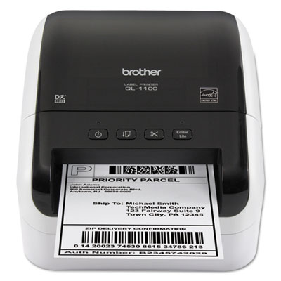 QL-1100 Wide Format Professional Label Printer, 69 Labels/min Print Speed, 6.7 x 8.7 x 5.9