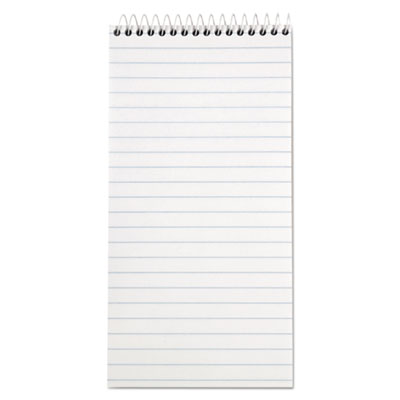 Reporter?s Notepad, Wide/Legal Rule, White Cover, 70 White 4 x 8 Sheets, 12/Pack