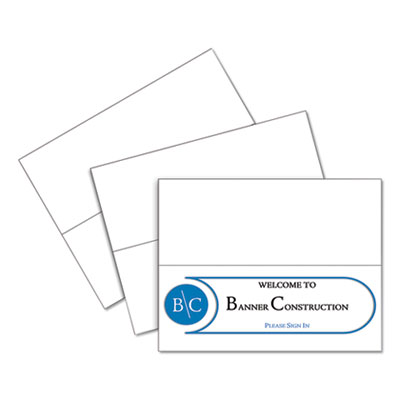 Scored Tent Cards, 4.25 x 11, White,1 Card/Sheet, 50 Sheets/Box