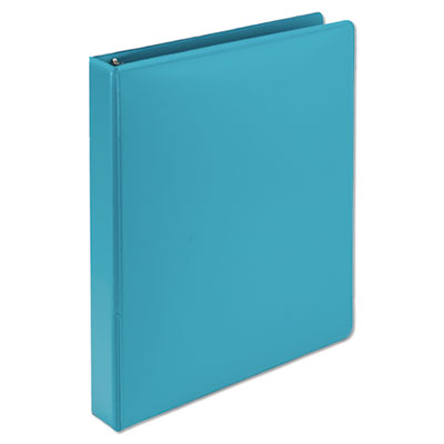 Earth?s Choice Plant-Based Durable Fashion View Binder, 3 Rings, 1" Capacity, 11 x 8.5, Turquoise, 2/Pack