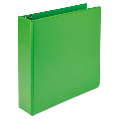 Earth?s Choice Plant-Based Durable Fashion View Binder, 3 Rings, 2" Capacity, 11 x 8.5, Lime, 2/Pack
