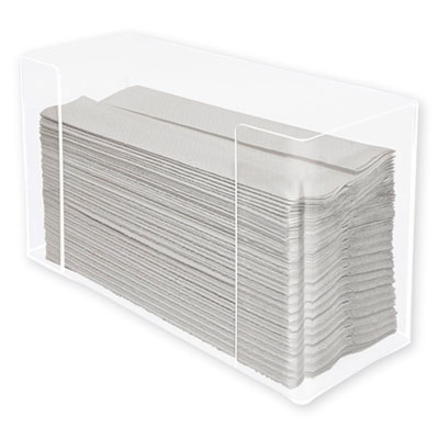 Multifold Paper Towel Dispenser, 12.5 x 4.4 x 7, Clear