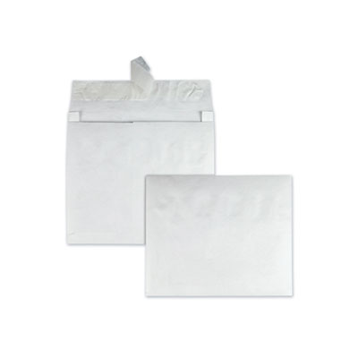 Heavyweight 18 lb Tyvek Open End Expansion Mailers, #13 1/2, Square Flap, Redi-Strip Adhesive Closure, 10 x 13, White, 100/CT