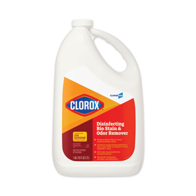 Disinfecting Bio Stain and Odor Remover, Fragranced, 128 oz Refill Bottle