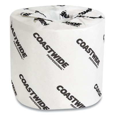 2-Ply Standard Toilet Paper, Septic Safe, White, 500 Sheets/Roll, 96 Rolls/Carton