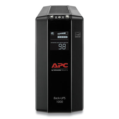 Back-UPS PRO BX1000M Compact Tower Battery Backup System, 8 Outlets, 1,000 VA, 1,103 J