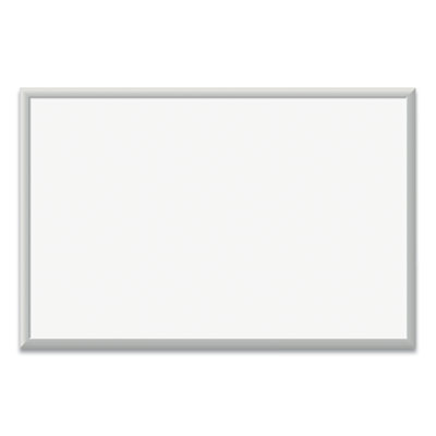 Magnetic Dry Erase Board with Aluminum Frame, 35 x 23, White Surface, Silver Frame