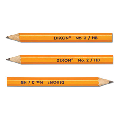 Golf Wooden Pencils, 0.7 mm, HB (#2), Black Lead, Yellow Barrel, 144/Box