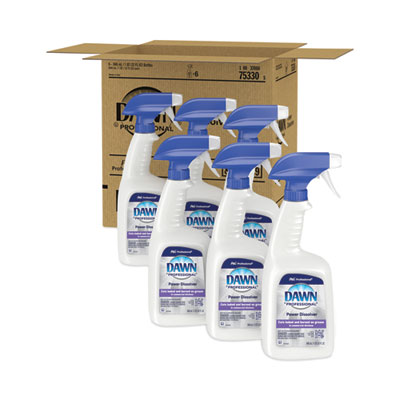 Liquid Ready-To-Use Grease Fighting Power Dissolver Spray, 32 oz Trigger On Spray Bottle, 6/Carton