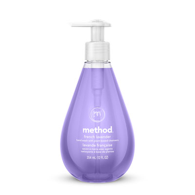 Gel Hand Wash, French Lavender, 12 oz Pump Bottle
