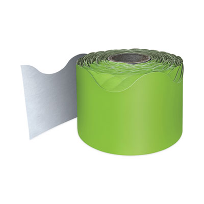 Rolled Scalloped Borders, 2.25" x 65 ft, Lime