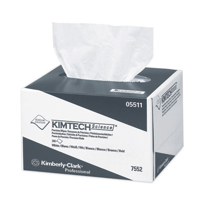 Precision Wipers, POP-UP Box, 1-Ply, 4.4 x 8.4, Unscented, White, 280/Box, 60 Boxes/Carton