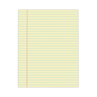 Glue Top Pads, Wide/Legal Rule, 50 Canary-Yellow 8.5 x 11 Sheets, Dozen