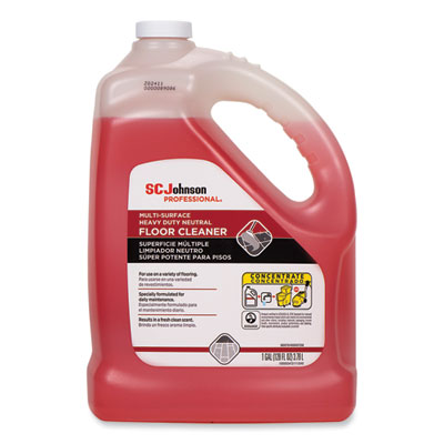 Heavy Duty Neutral Floor Cleaner, Fresh Scent, 1 gal Bottle, 4/Carton