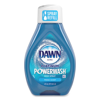 Platinum Powerwash Dish Spray Refill, Fresh Scent, 16 oz Refill Bottle