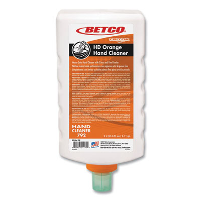 HD Orange Hand Cleaner Refill, Citrus Zest, 2 L Refill Bottle for Triton Dispensers, 6/Carton