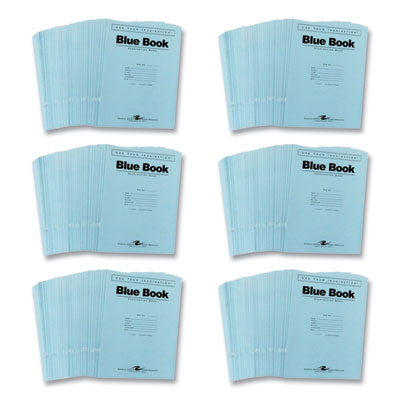 Examination Blue Book, Wide/Legal Rule, Blue Cover, (10) 11 x 8.5 Sheets, 300/Carton, Ships in 4-6 Business Days