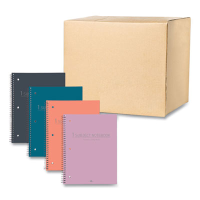 Subject Wirebound Promo Notebook, 1-Subject, Med/College Rule, Asst Cover, (70) 10.5x8 Sheets, 24/CT, Ships in 4-6 Bus Days