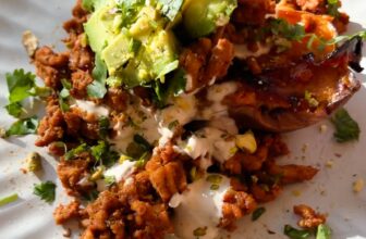 Roasted Candy Potato Stacks with Chipotle Sauce Recipe